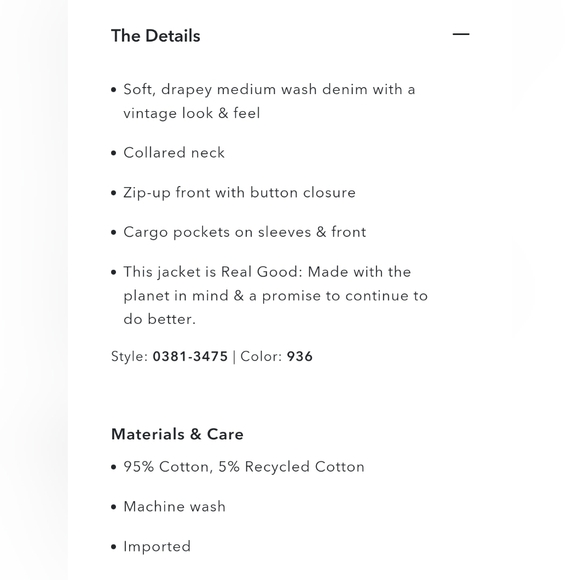 NWT American Eagle Dreamy Drape Stretch Cargo Cropped Denim Jacket - Picture 7 of 7